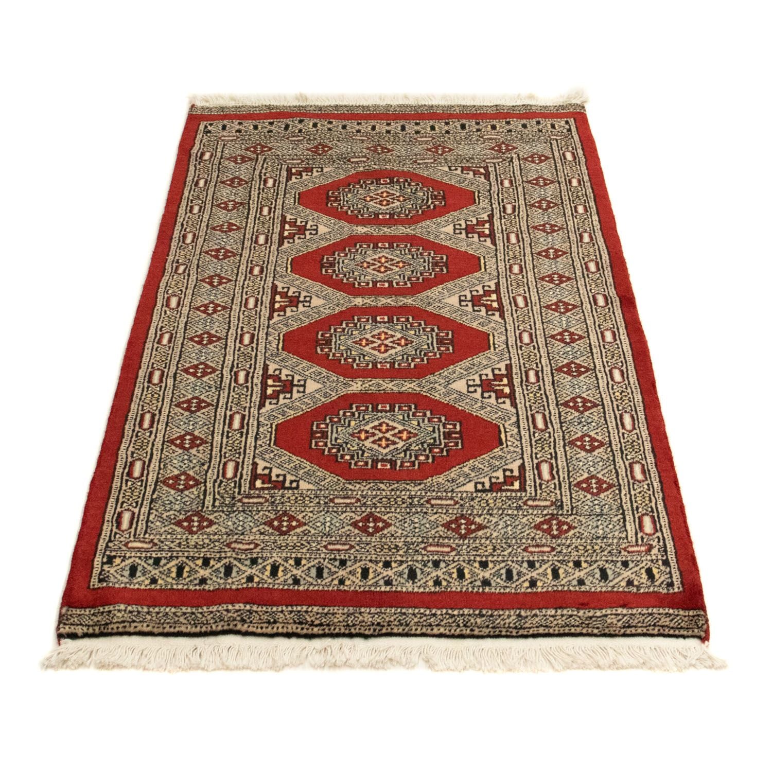 Afghansk tæppe - Bukhara - 124 x 79 cm - rød