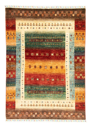 Gabbeh Tæppe - Loribaft Persisk - 214 x 152 cm - flerfarvet
