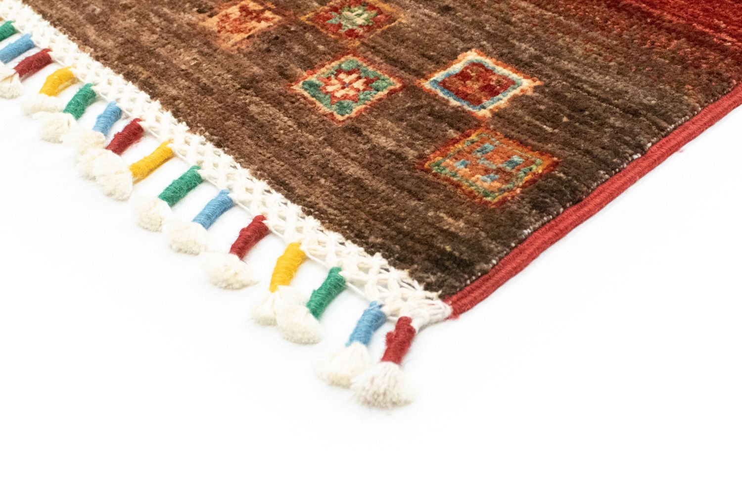 Gabbeh Tæppe - Loribaft Persisk - 214 x 152 cm - flerfarvet