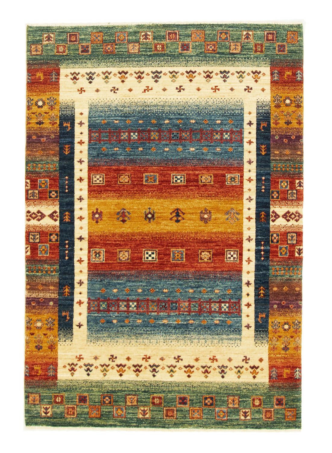 Persisk tæppe - Nomadisk - 149 x 104 cm - flerfarvet