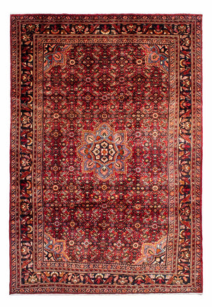 Persisk tæppe - Nomadisk - 299 x 214 cm - mørkerød