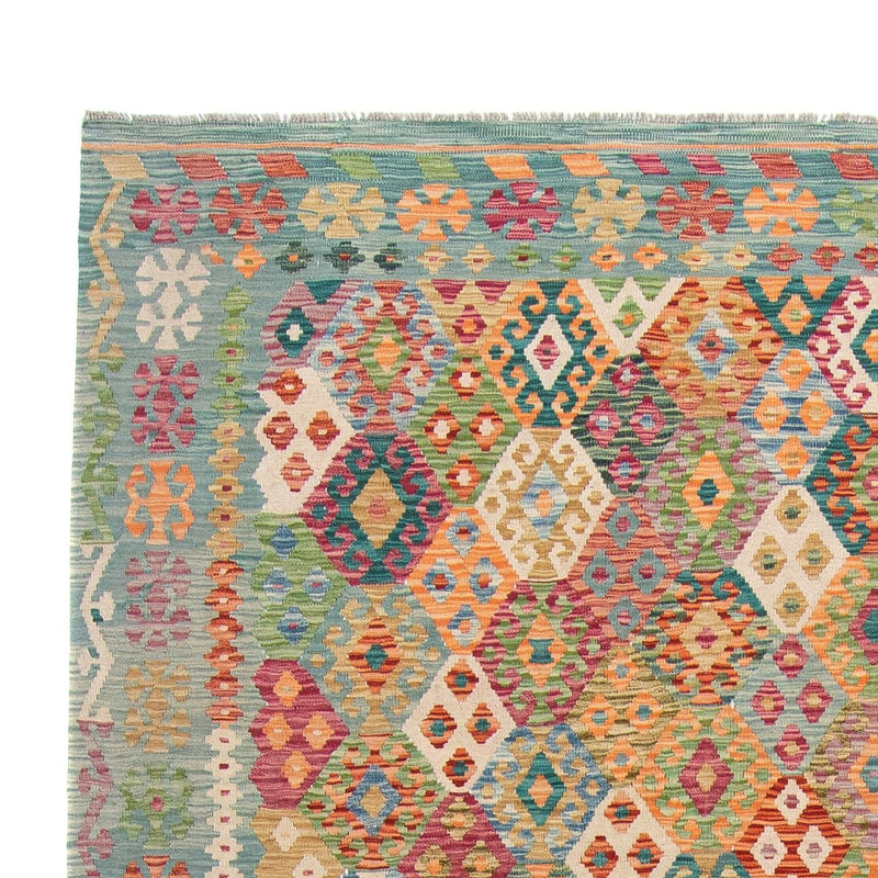 Kelim Carpet - Splash - 341 x 263 cm - flerfarvet
