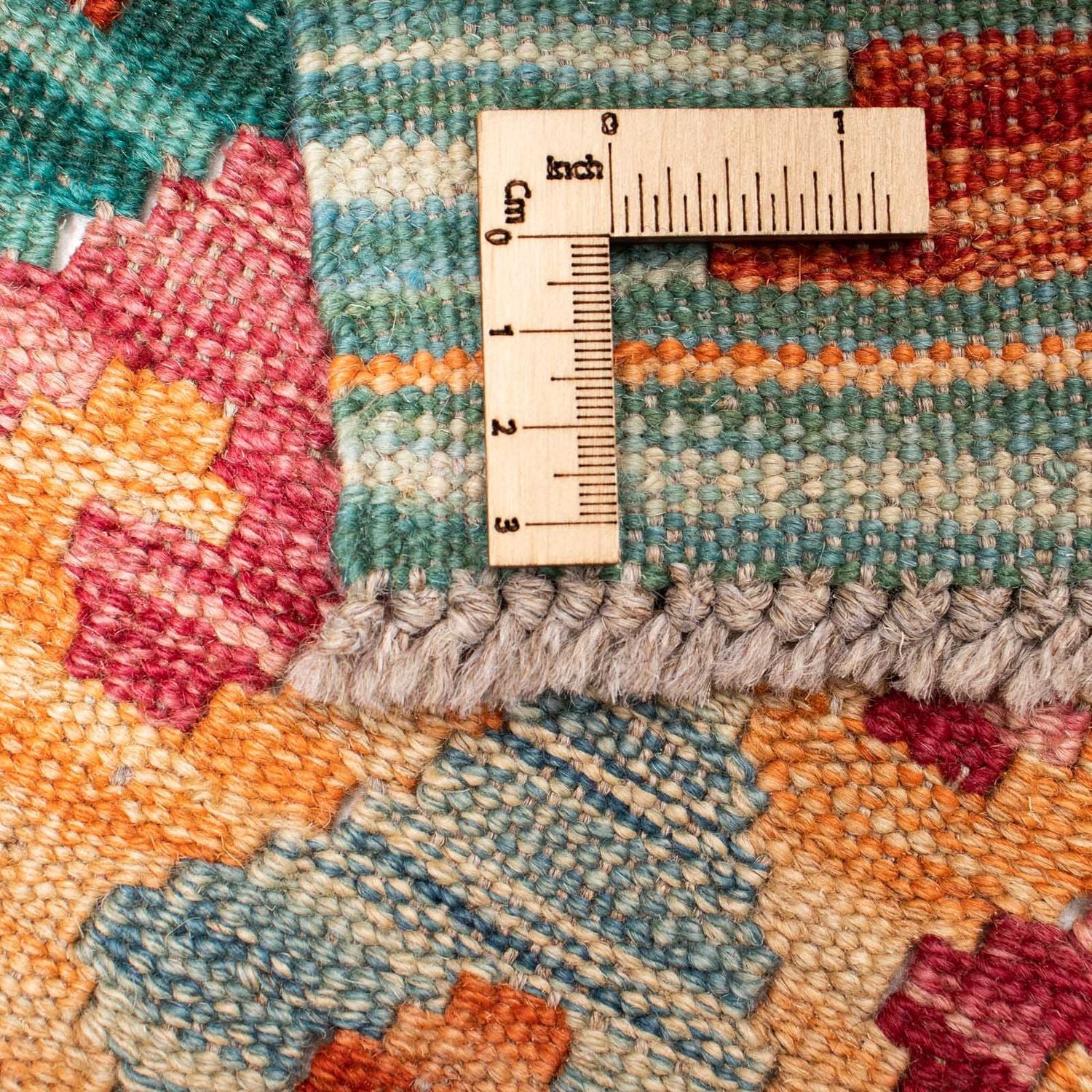 Kelim Carpet - Splash - 341 x 263 cm - flerfarvet