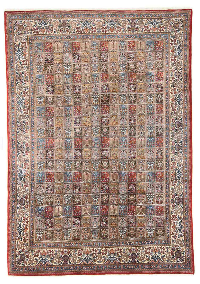 Vintage tæppe - 405 x 298 cm - flerfarvet