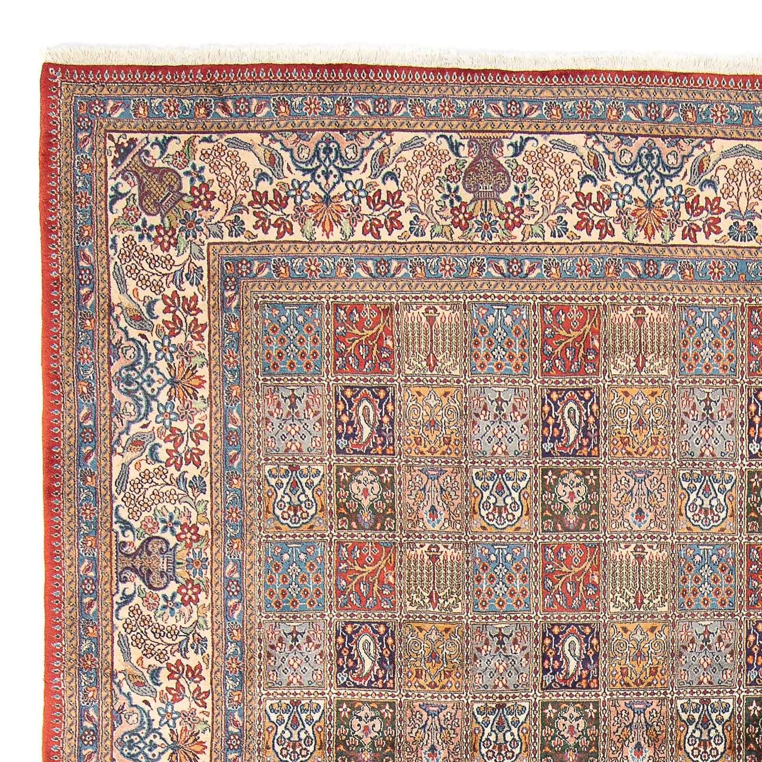 Vintage tæppe - 405 x 298 cm - flerfarvet