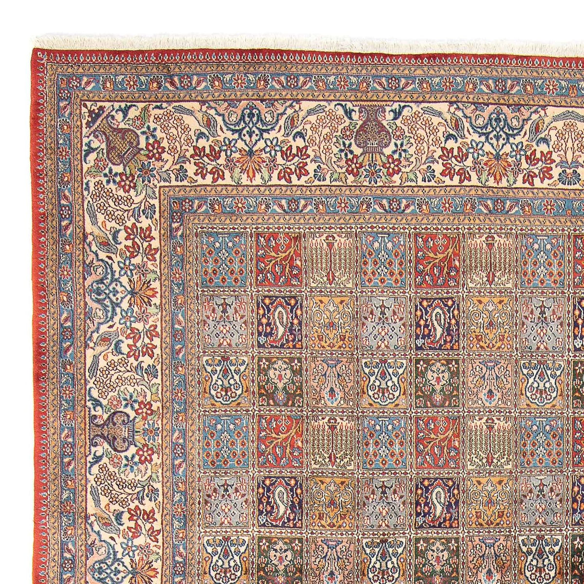 Vintage tæppe - 405 x 298 cm - flerfarvet
