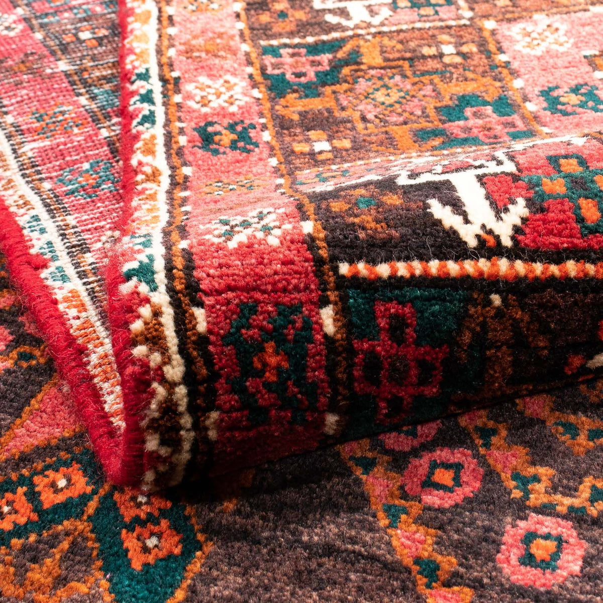 Løber Persisk tæppe - Nomadisk - 294 x 118 cm - rød