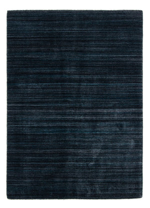 Vintage tæppe - 200 x 150 cm - mørkeblå