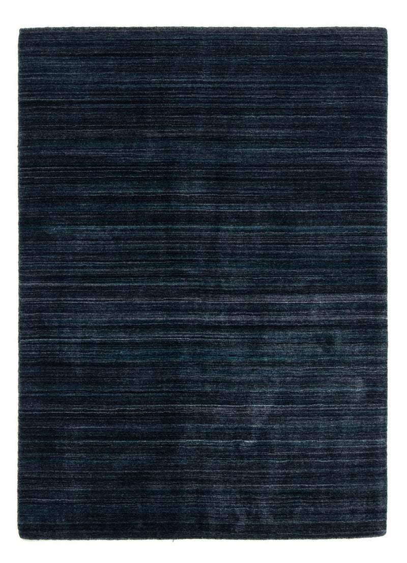 Vintage tæppe - 200 x 150 cm - mørkeblå