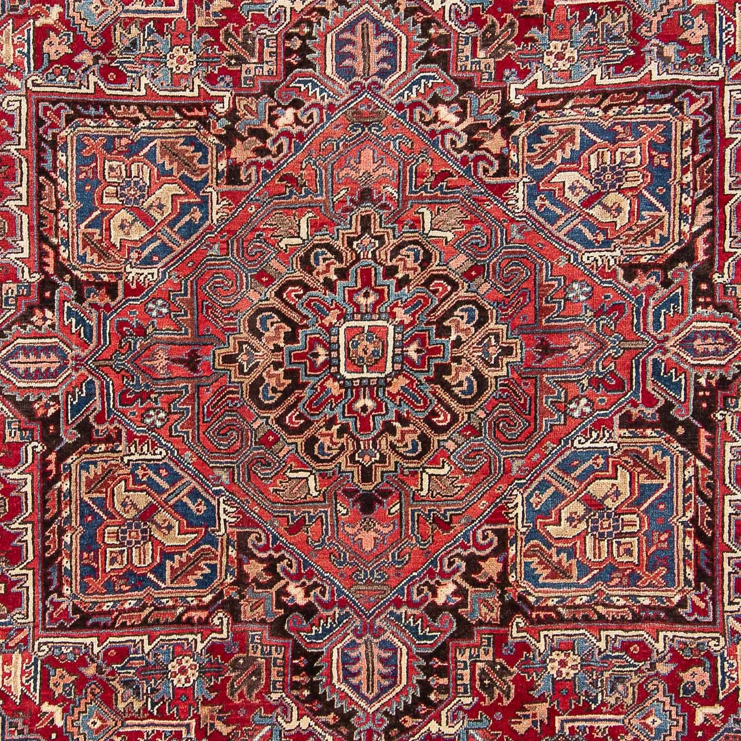 Persisk tæppe - Nomadisk - 365 x 266 cm - rød