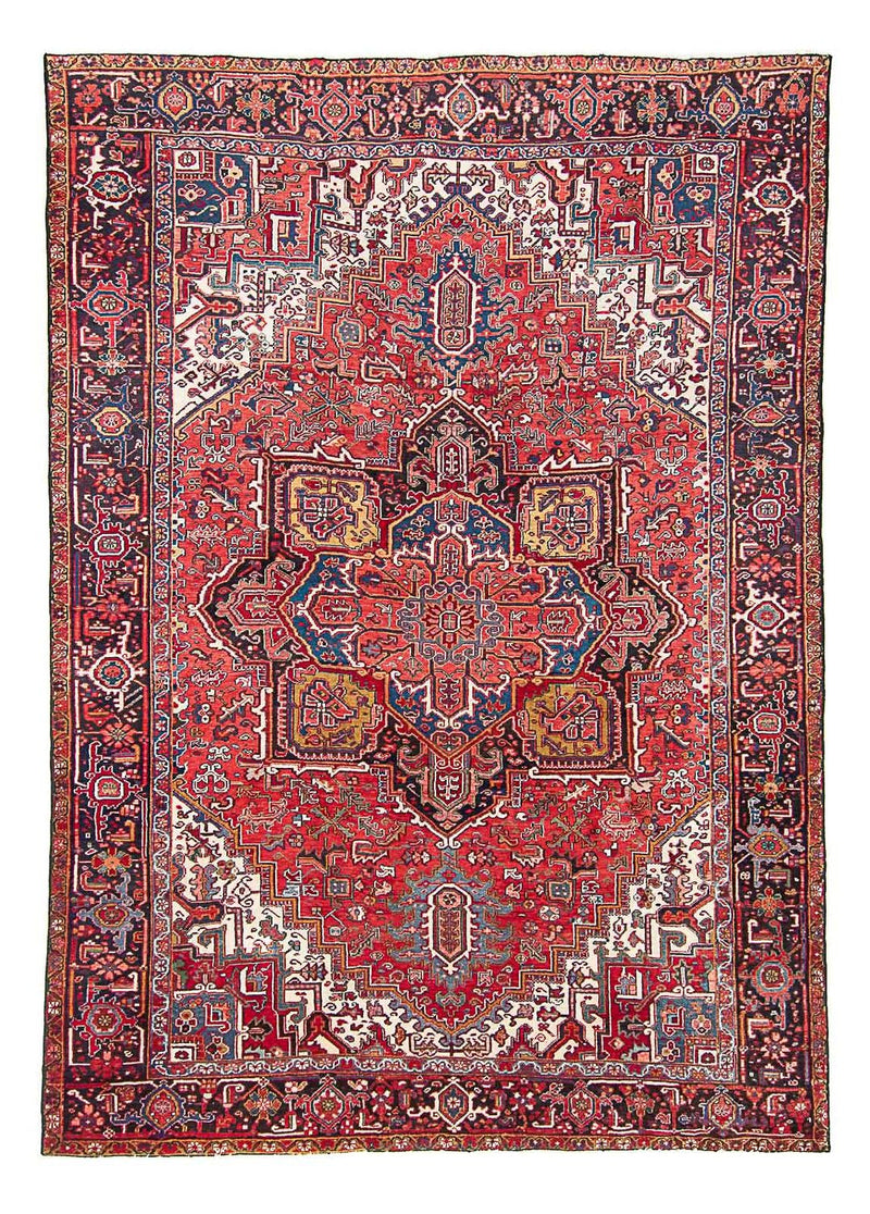 Persisk tæppe - Nomadisk - 335 x 243 cm - lysrød