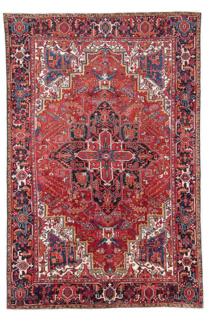 Persisk tæppe - Nomadisk - 341 x 228 cm - rød