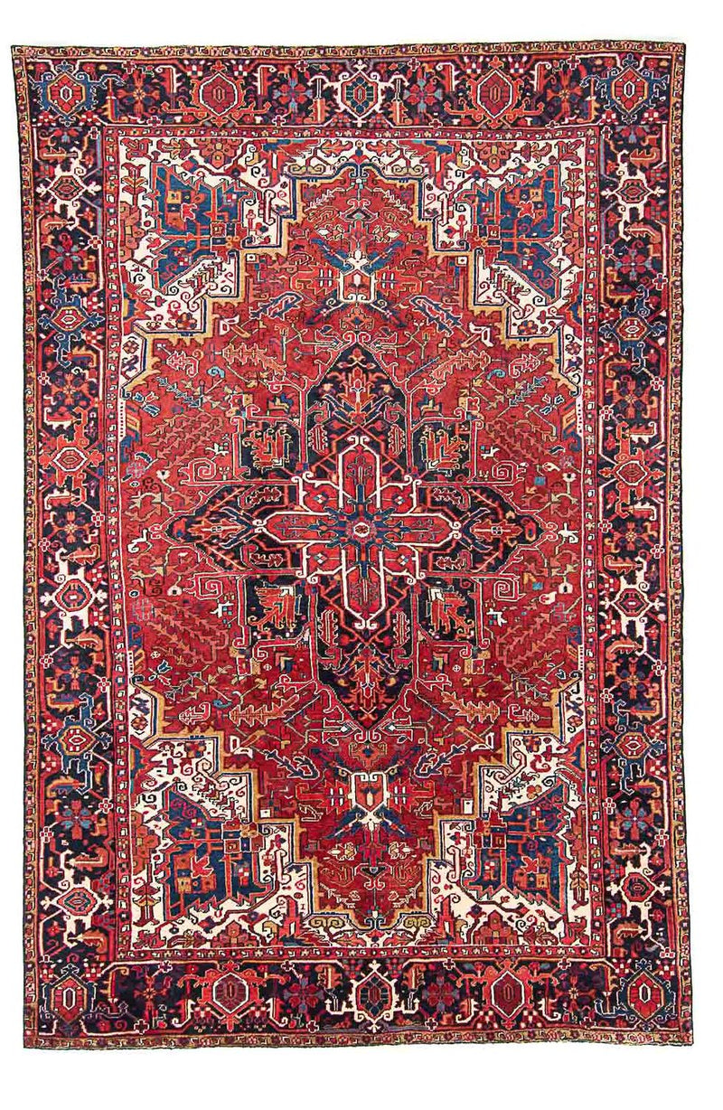 Persisk tæppe - Nomadisk - 341 x 228 cm - rød