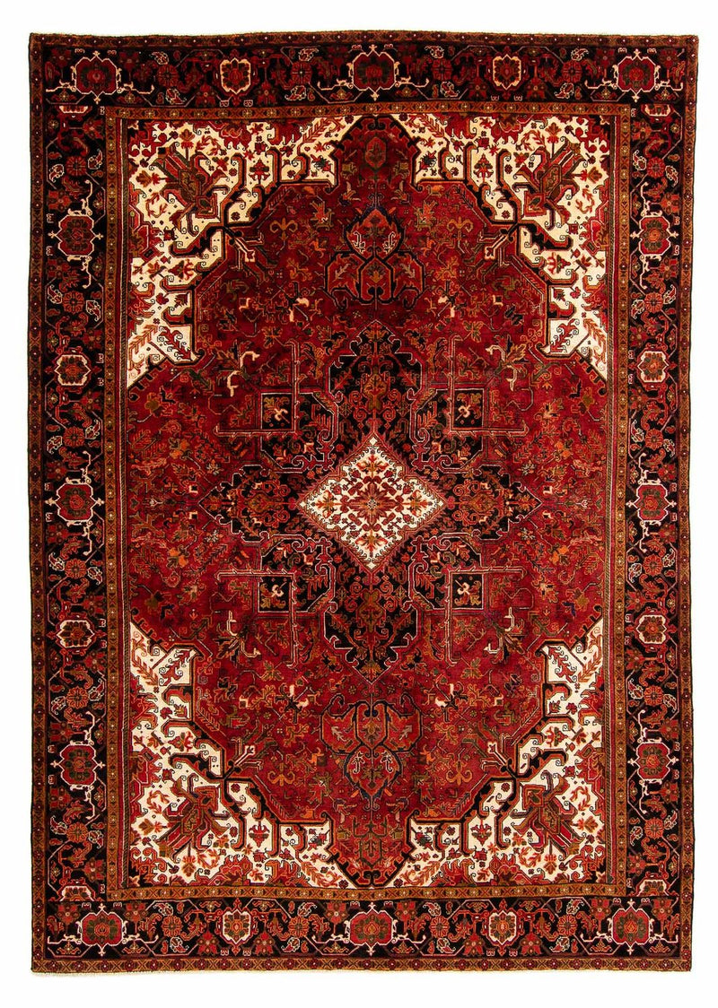 Persisk tæppe - Nomadisk - 400 x 300 cm - mørkerød