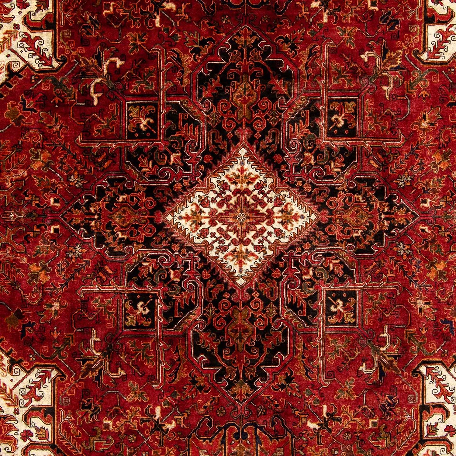 Persisk tæppe - Nomadisk - 400 x 300 cm - mørkerød