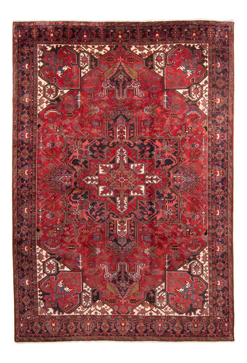 Persisk tæppe - Nomadisk - 358 x 248 cm - mørkerød