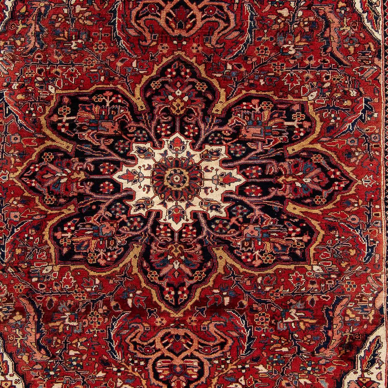 Persisk tæppe - Nomadisk - 373 x 268 cm - mørkerød