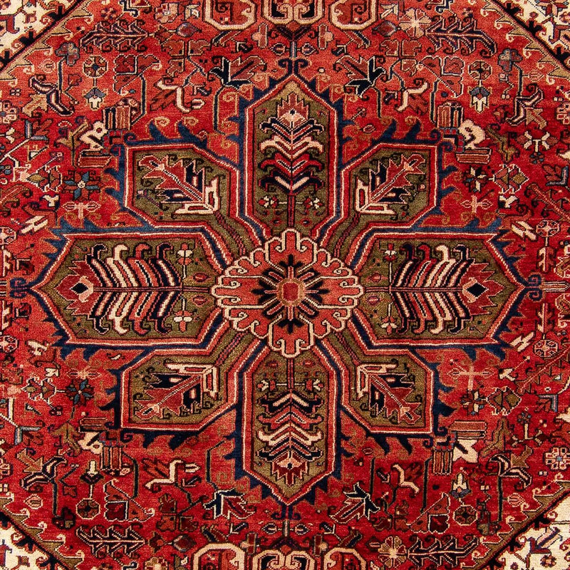 Persisk tæppe - Nomadisk - 377 x 280 cm - mørkerød
