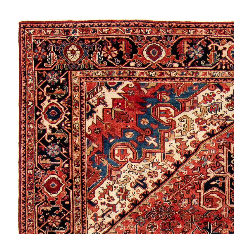 Persisk tæppe - Nomadisk - 377 x 280 cm - mørkerød