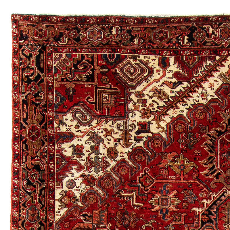 Persisk tæppe - Nomadisk - 377 x 306 cm - mørkerød