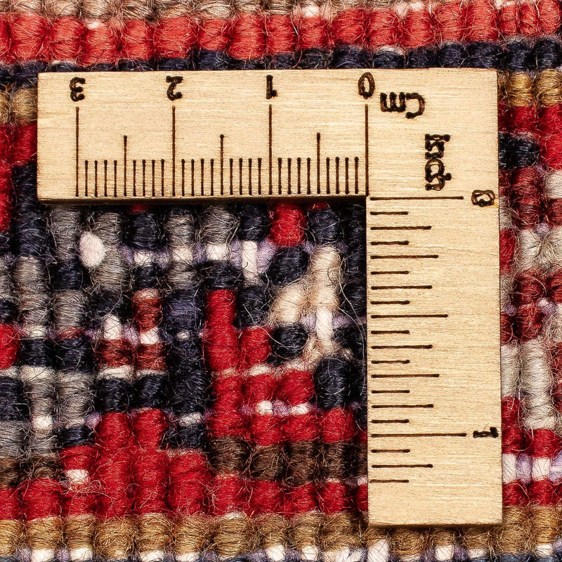 Persisk tæppe - Nomadisk - 377 x 306 cm - mørkerød