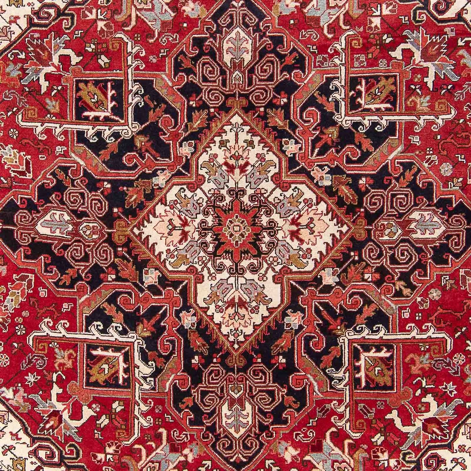 Persisk tæppe - Nomadisk - 334 x 254 cm - rød