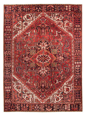 Persisk tæppe - Nomadisk - 343 x 233 cm - mørkerød