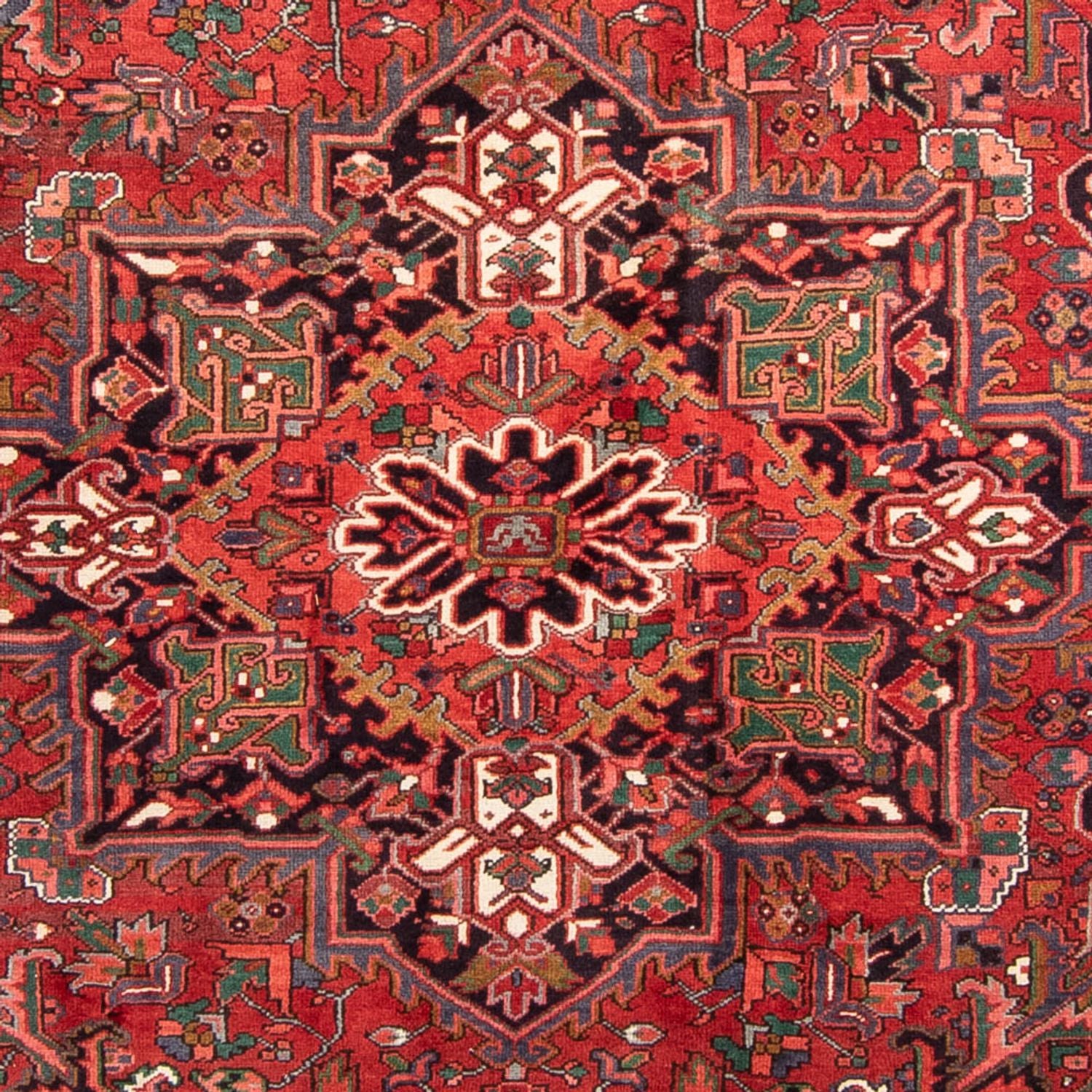 Persisk tæppe - Nomadisk - 343 x 233 cm - mørkerød
