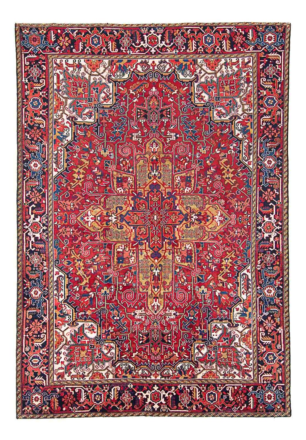 Persisk tæppe - Nomadisk - 335 x 240 cm - rød