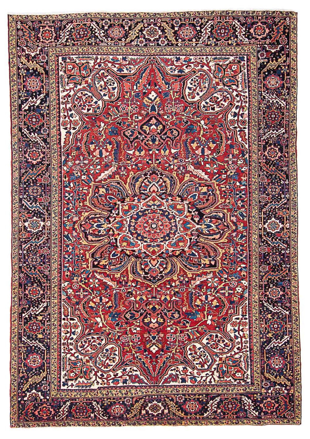 Persisk tæppe - Nomadisk - 376 x 270 cm - rød