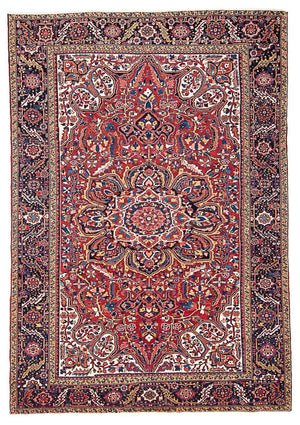 Persisk tæppe - Nomadisk - 376 x 270 cm - rød