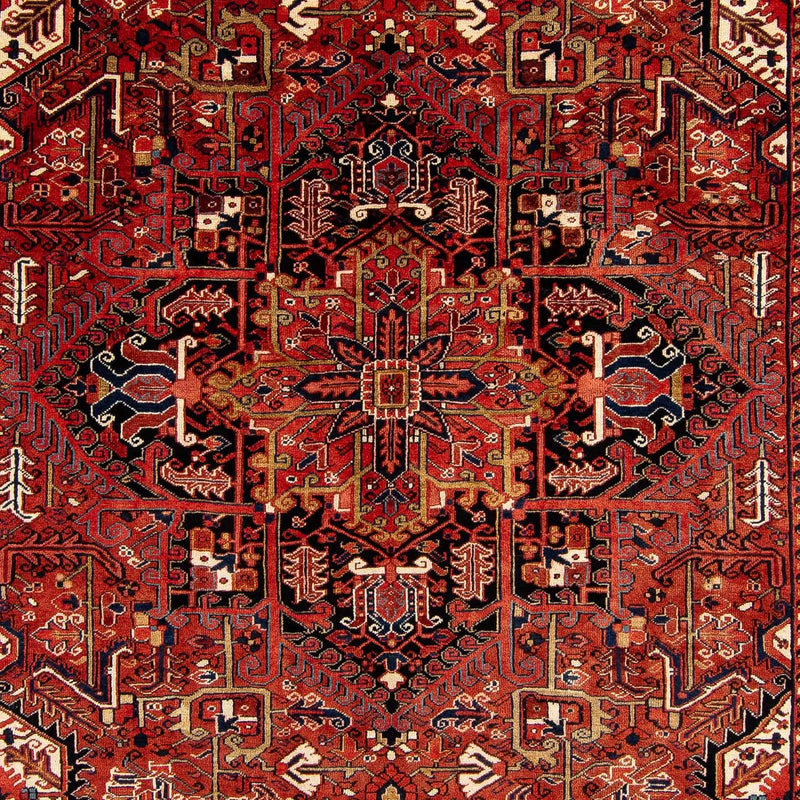 Persisk tæppe - Nomadisk - 380 x 260 cm - mørkerød