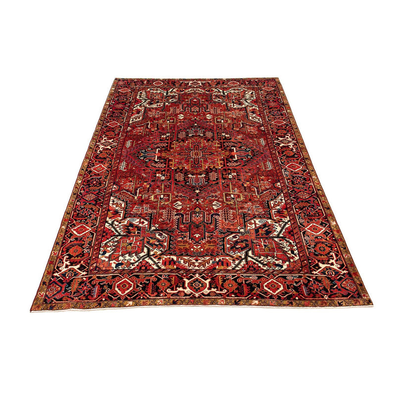 Persisk tæppe - Nomadisk - 380 x 260 cm - mørkerød