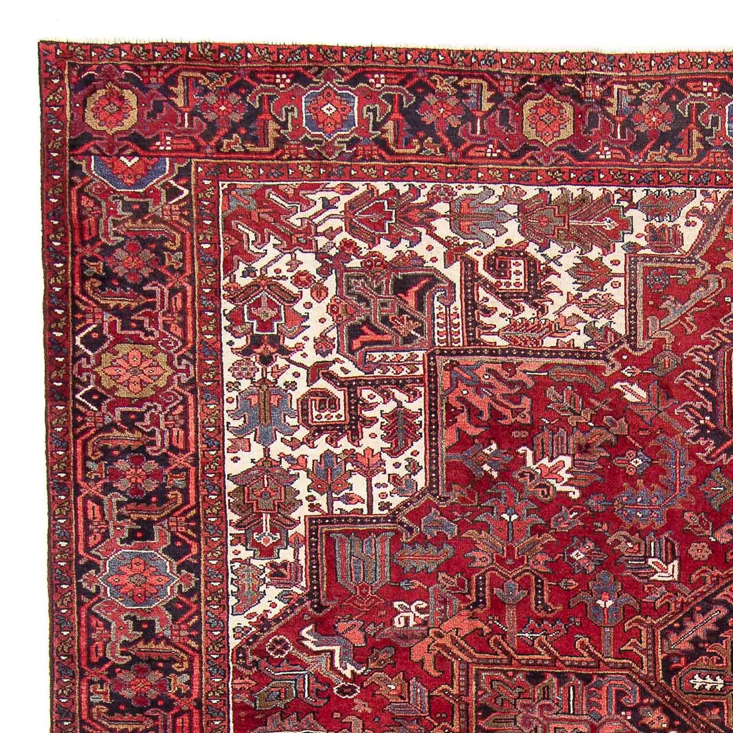 Persisk tæppe - Nomadisk - 346 x 255 cm - mørkerød