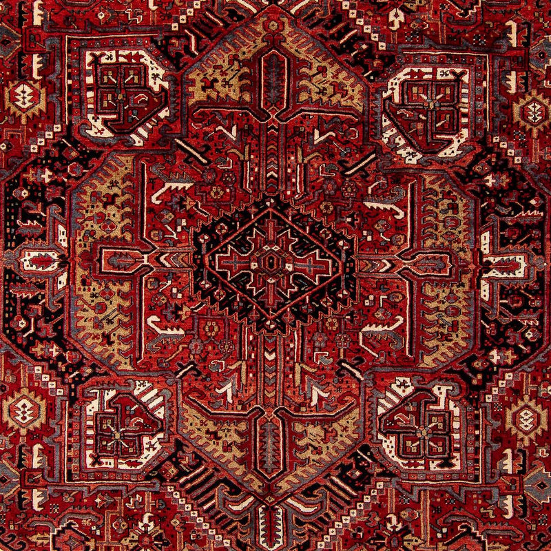 Persisk tæppe - Nomadisk - 410 x 306 cm - mørkerød