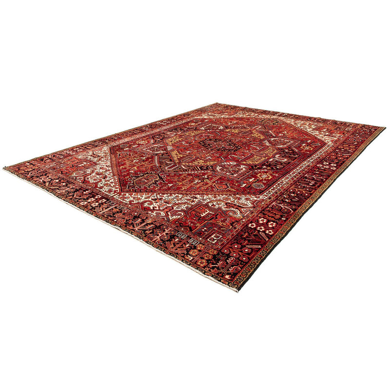 Persisk tæppe - Nomadisk - 410 x 306 cm - mørkerød
