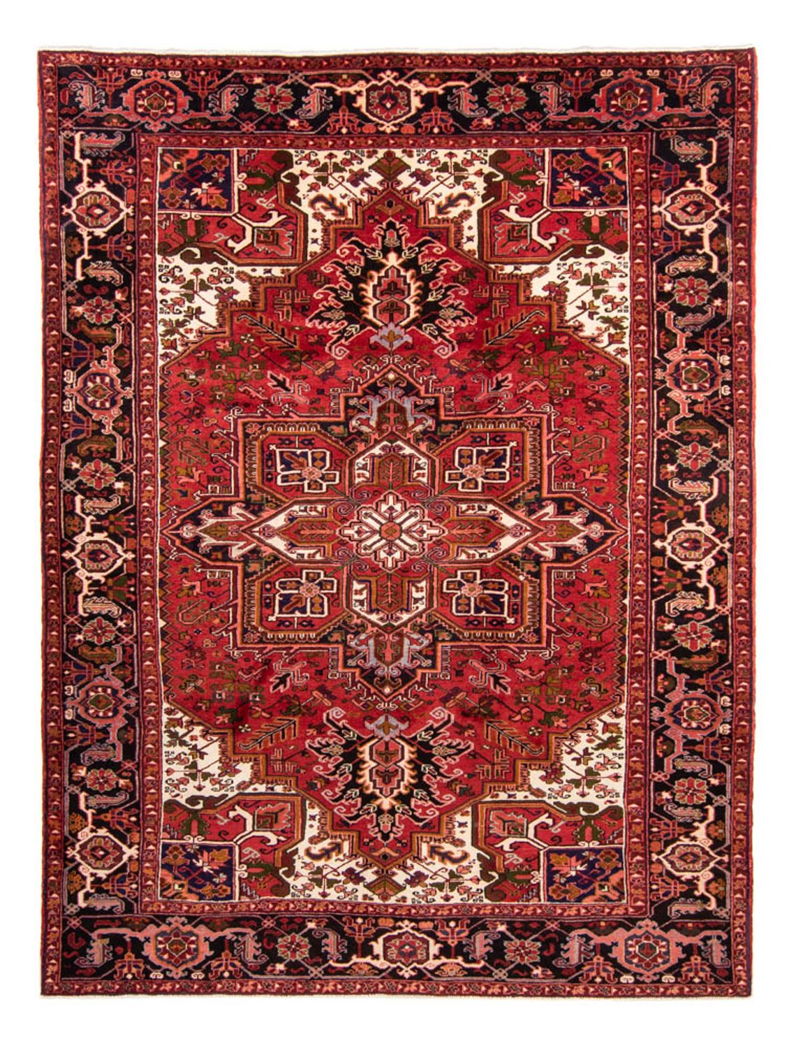 Persisk tæppe - Nomadisk - 348 x 257 cm - mørkerød