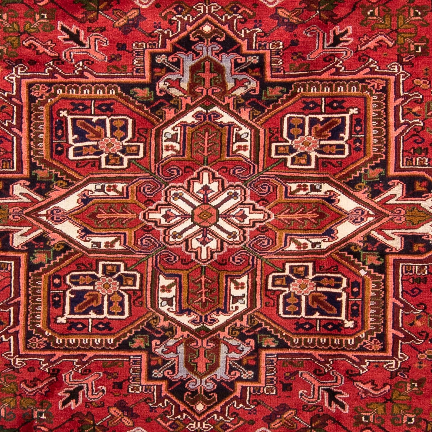 Persisk tæppe - Nomadisk - 348 x 257 cm - mørkerød