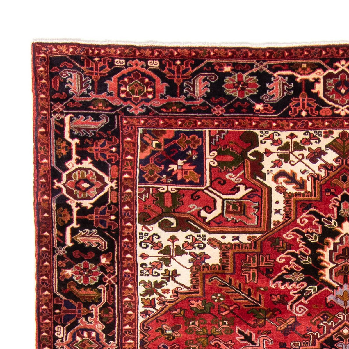Persisk tæppe - Nomadisk - 348 x 257 cm - mørkerød