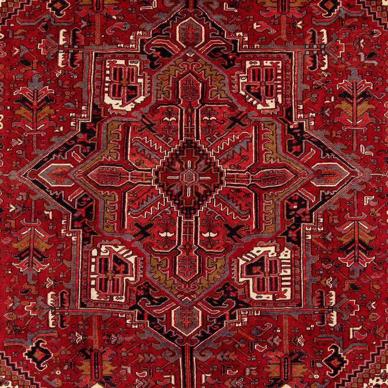 Persisk tæppe - Nomadisk - 398 x 298 cm - mørkerød