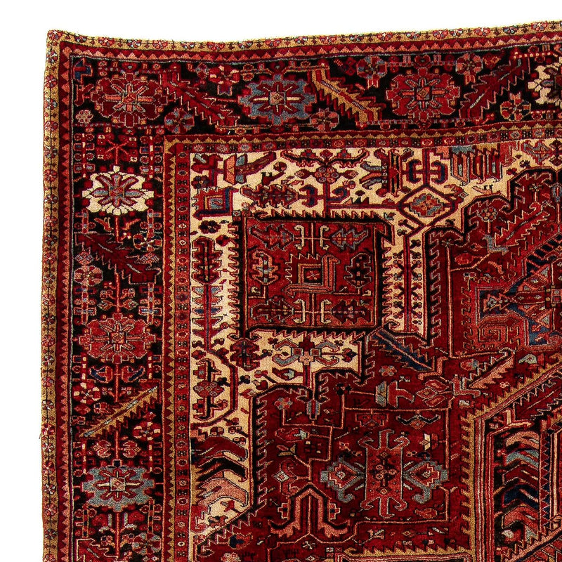 Persisk tæppe - Nomadisk - 397 x 304 cm - mørkerød