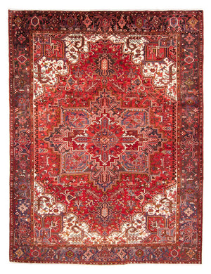 Persisk tæppe - Nomadisk - 345 x 260 cm - mørkerød
