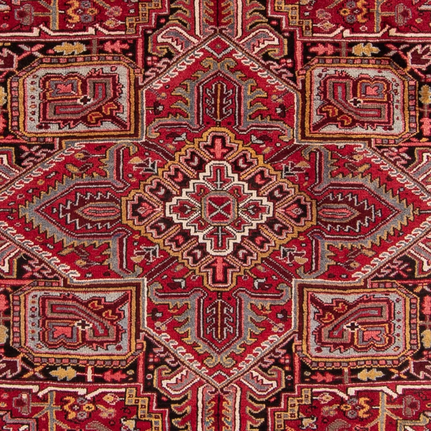 Persisk tæppe - Nomadisk - 345 x 247 cm - mørkerød