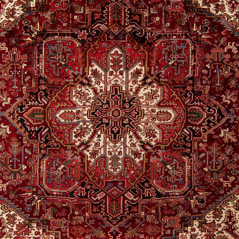 Persisk tæppe - Nomadisk - 388 x 300 cm - mørkerød
