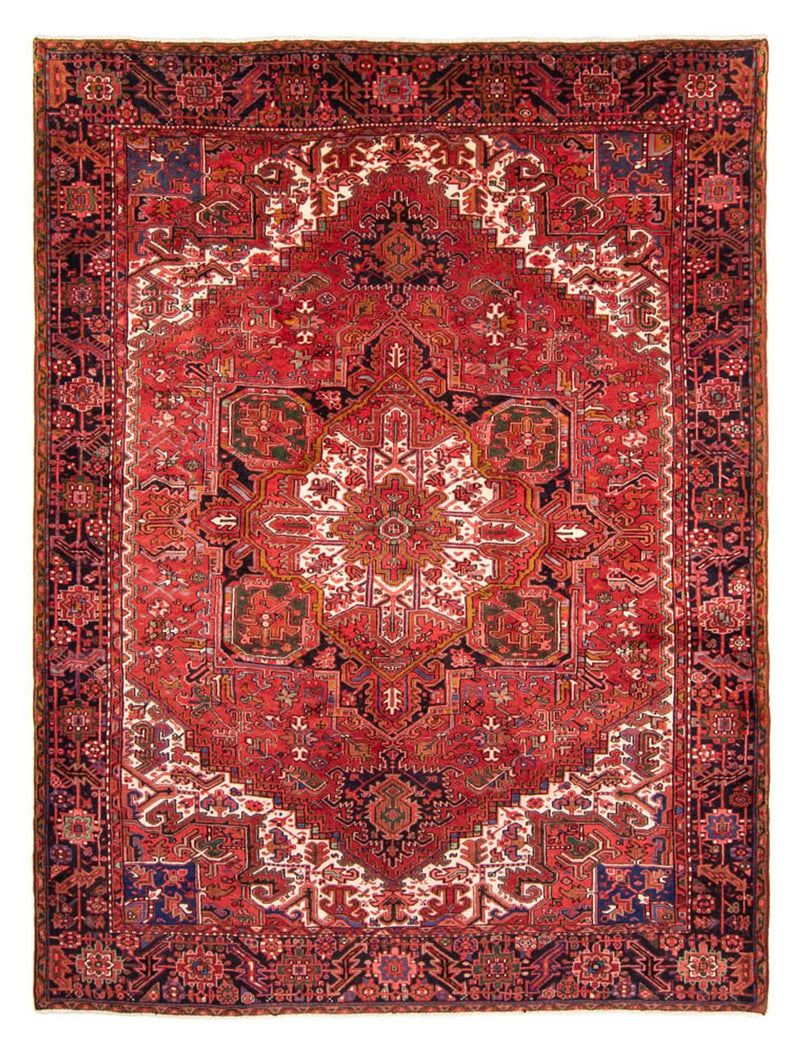 Persisk tæppe - Nomadisk - 343 x 256 cm - mørkerød