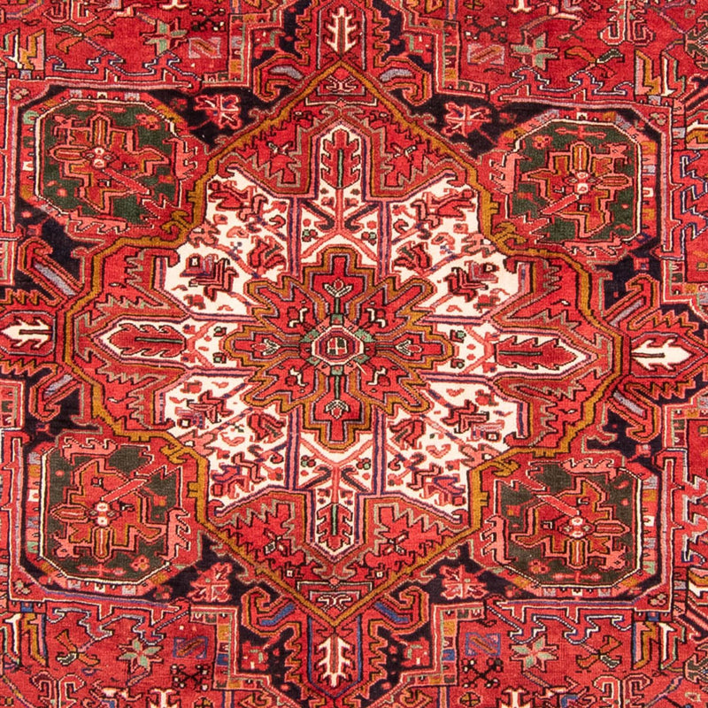 Persisk tæppe - Nomadisk - 343 x 256 cm - mørkerød