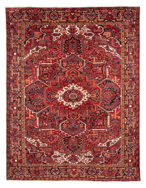Persisk tæppe - Nomadisk - 330 x 250 cm - mørkerød