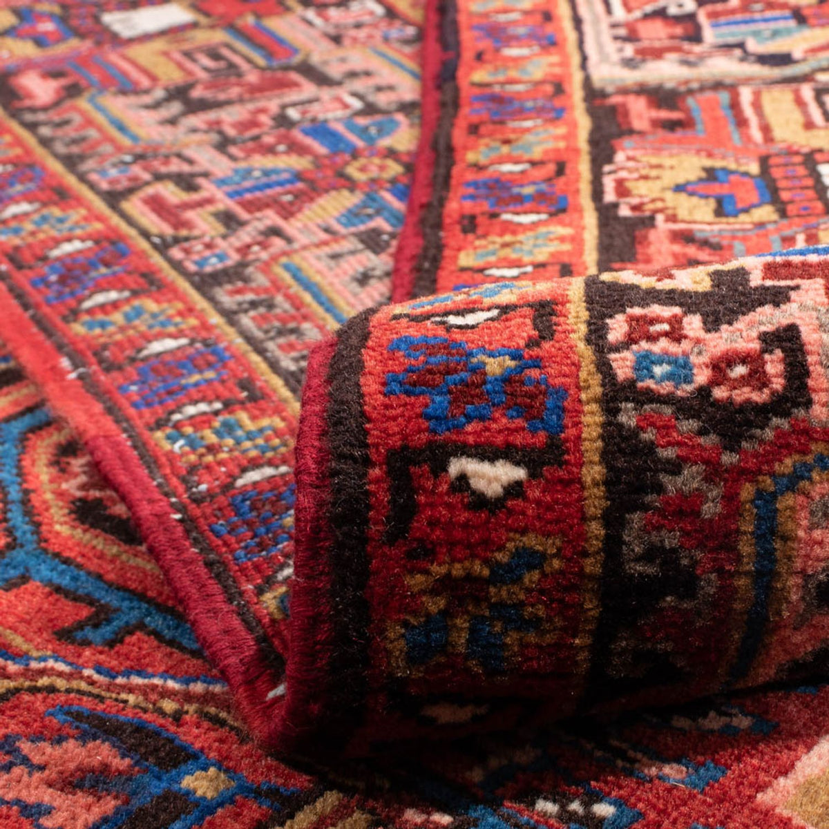 Persisk tæppe - Nomadisk - 330 x 250 cm - mørkerød