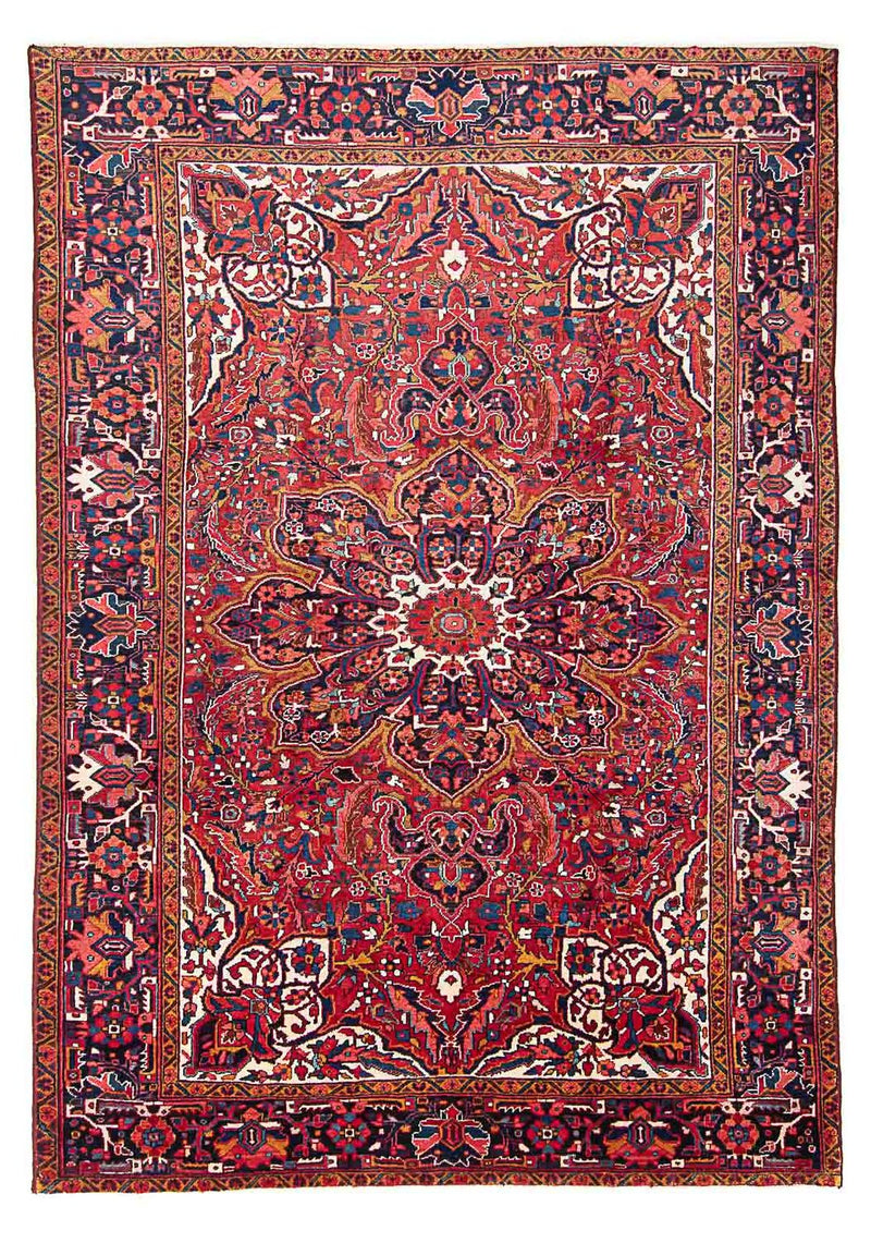 Persisk tæppe - Nomadisk - 355 x 257 cm - lysrød