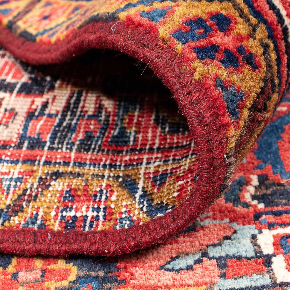 Persisk tæppe - Nomadisk - 355 x 257 cm - lysrød